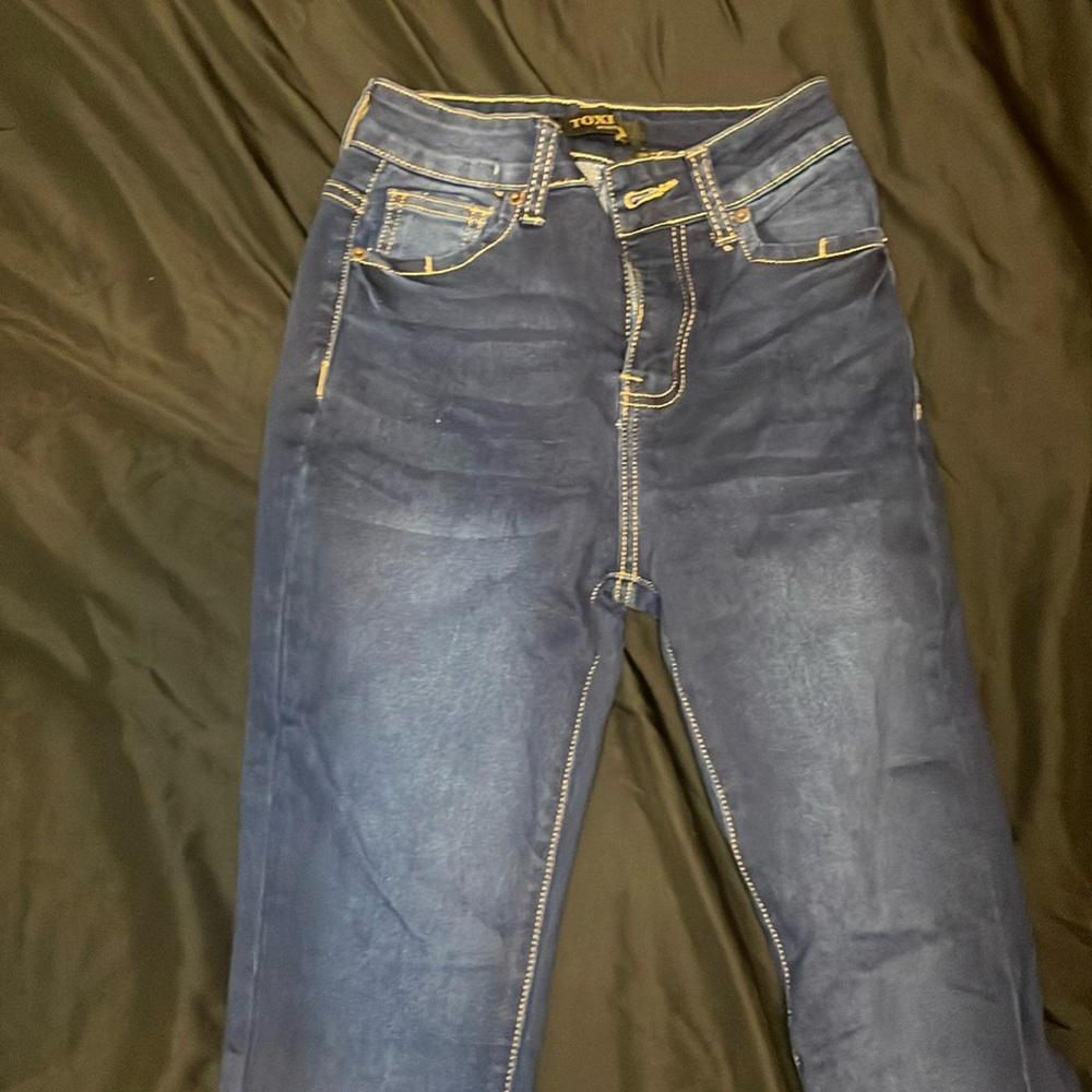 Dark Blue Bootcut Jeans